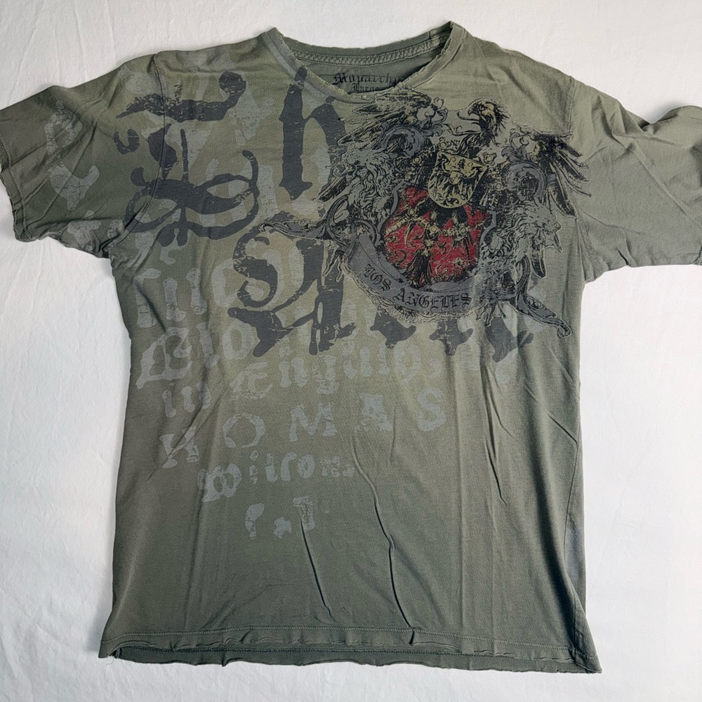 Men’s Monarchy Los Angeles Crest Tee - Premium LA Streetwear Size Large